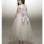A-Line Round-neck Tea-length organza Flower girls Dress new Style(FGD0027)