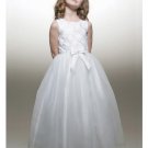 A-Line Round-neck Tea-length Organza Flower girls Dress new Style(FGD0026)