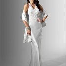 A-Line/Princess Halter Top Chapel Train Satin wedding dress (WS0053) for brides new Style