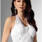 A-Line/Princess Halter Top Chapel Train Satin wedding dress (WS0053) for brides new Style