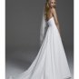 A-Line/Princess Strapless Chapel Train Chiffon wedding dress(WEDS0020) for brides new style