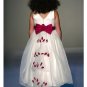 A-Line Round-neck Tea-length Organza Flower girls Dress new Style(FGD0034)
