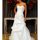 A-Line/Princess Sweetheart Chapel Train Organza wedding dress (WD007) for brides new style