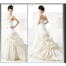 A-line/Princess Sweetheart Cathedral Train Satin wedding dress 2010(WDA3001) for brides new style