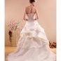 Ball Gown Strapless Chapel train Satin wedding dress for brides new style(WD04)