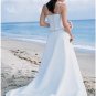 A-Line Princess Spaghetti Chapel Train Organza wedding dress (WS2112) for brides new style
