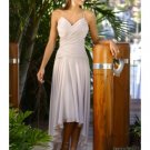 A-Line/Princess spaghetti straps Chapel Train Chiffon wedding dress (WS0073) for brides new style