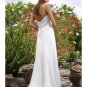 A-Line/Princess Spaghetti Straps Chapel Train Chiffon wedding dress (WS0075) for brides new style