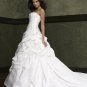 A-Line/Princess Strapless Chapel Train Taffeta wedding dress(WEDS0010) for brides new style