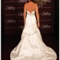 A-Line/Princess Strapless Chapel Train Satin wedding dress (SEW0012) for brides new style
