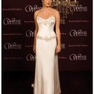 A-Line/Princess Strapless Chapel Train Satin wedding dress (SEW0015) for brides new style