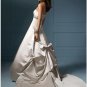 A-Line/Princess Strapless Chapel Train Satin wedding dress (SEW0002) for brides new style