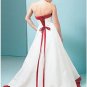 A-Line/Princess Strapless Chapel Train Satin wedding dress for brides new style(SEW0008)