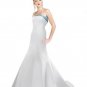 A-Line/Princess Strapless Chapel Train Satin wedding dress (SEW0038) for brides new style