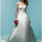 A-Line/Princess Square Chapel Train Satin wedding dress (WS0040) for brides new style