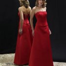 A-Line Strapless Floor- Length Satin Mother of the Bride Dresses new Style(MBD0016)