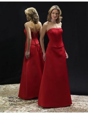 A-Line Strapless Floor- Length Satin Mother of the Bride Dresses new Style(MBD0016)