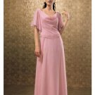 A-Line Scoop Floor- Length Satin Mother of the Bride Dresses new Style(MBD0021)