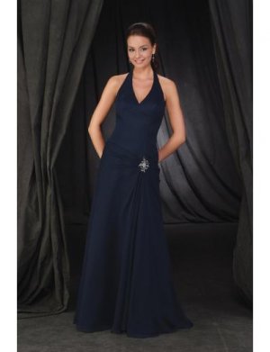 A-Line Halter Top Floor- Length Chiffon Mother of the Bride Dresses new Style(MWYN118)