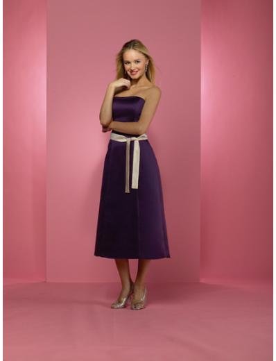 A-Line Strapless Knee-length Satin Mother of the Bride Dresses new Style(MWYN037)