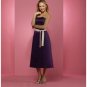 A-Line Strapless Knee-length Satin Mother of the Bride Dresses new Style(MWYN037)