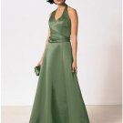 A-Line Halter Top Floor- Length Satin Mother of the Bride Dresses new Style(MWYN121)