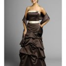 A-Line Strapless Floor- Length Satin Mother of the Bride Dresses new Style(MWYN106)