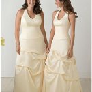 A-Line Halter Top Floor- Length Satin Mother of the Bride Dresses new Style(MWYN115)
