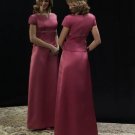 A-Line Bateau Floor- Length Satin Mother of the Bride Dresses new Style(MWYN020)