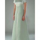 A-Line Scoop Floor- Length Satin Mother of the Bride Dresses new Style(MWYN001)