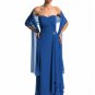 A-Line Strapless Floor Length Chiffon Mother of the Bride Dresses(MBD0097)