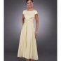 A-Line Round-neck Tea-length Satin Mother of the Bride Dresses new style(MWYN055)