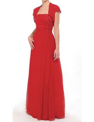 A-Line Strapless Floor- Length Chiffon Mother of the Bride Dresses new Style(MWYN008)