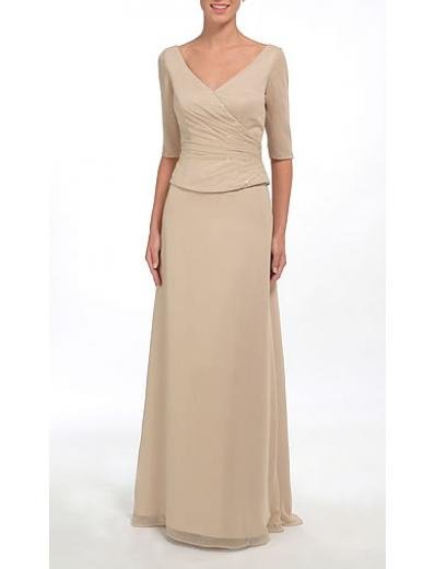 A-Line V-neck Floor- Length Chiffon Mother of the Bride Dresses new Style(MWYN005)