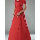 A-Line V-neck Floor- Length Satin Mother of the Bride Dresses new Style(MWYN003)