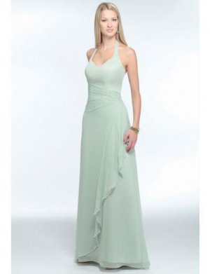 A-Line Halter Top Floor- Length Chiffon Mother of bride Dress new Style(MWYN014)