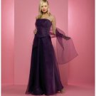 A-Line/Princess Strapless Floor-Length Chiffon Bridesmaid dress for brides new Style(BD0237)