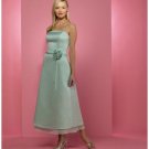 A-Line/Princess Strapless Tea-length Satin Bridesmaid dress for brides new Style(BD0236)