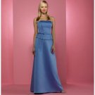 A-Line/Princess Strapless Floor-Length Satin Bridesmaid dress for brides new Style(BD0233)