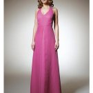A-Line/Princess Halter Top Floor-length Satin Bridesmaid Dress for brides new Style(BD0302)
