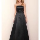 A-Line/Princess Strapless Chapel train Satin Bridesmaid Dress for brides new Style(BD0357)