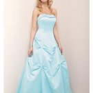 A-Line/Princess Strapless Chapel train Satin Bridesmaid Dress for brides new Style(BD0355)