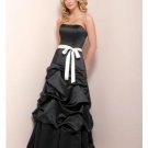 A-Line/Princess Strapless Chapel Train Taffeta Bridesmaid Dress for brides new Style(BD0351)