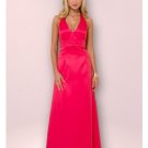 Column/Sheath Halter top Chapel Train Satin Bridesmaid Dress for brides new Style(BD0352)
