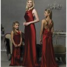 Column/Sheath Halter Top Floor-length Satin Bridesmaid Dress for brides new Style(BD0298)