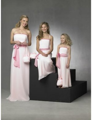 Column/Sheath Strapless Floor Length Chiffon Bridesmaid Dresses for brides new style(BD0271)