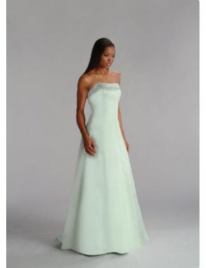 A-Line/Princess Strapless Floor-Length Satin Bridesmaid dress for brides new Style(BD0202)