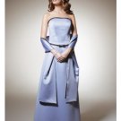 A-Line/Princess Strapless Floor-Length Satin Bridesmaid dress for brides new Style(BD0306)