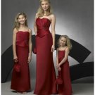 Column/Sheath Strapless Floor Length Satin Bridesmaid Dresses for brides new style(BD0274)
