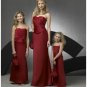Column/Sheath Strapless Floor Length Satin Bridesmaid Dresses for brides new style(BD0274)